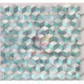 Rhomb Shape Solid Green Color Aluminium Alloy Mosaic Tile (CFA45)